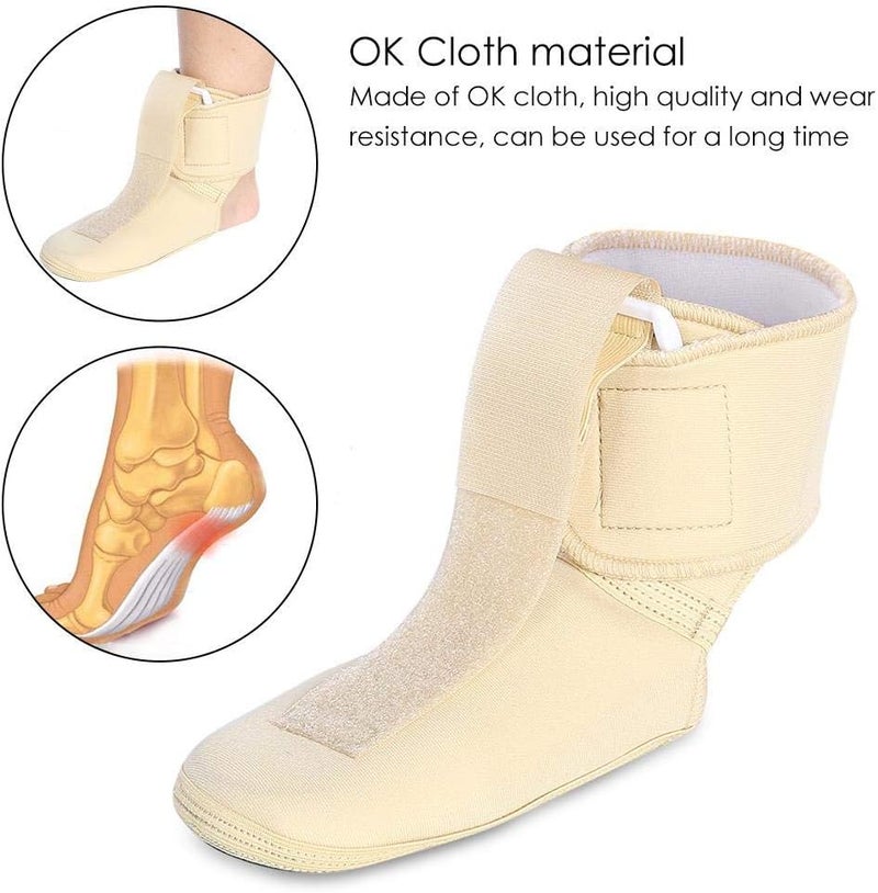 woobles Plantar Fasciitis Night Splints Drop Foot Brace with Adjustable Strap Support Ankle Stabilizer Orthosis for Feet Drop Corrector Achilles Support(S) - Image 2